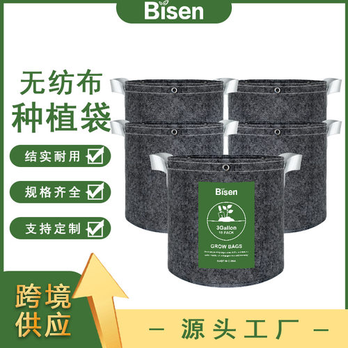 跨境加厚无纺布种植袋