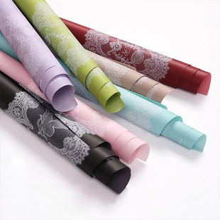 七夕爱神立体鲜花花边纸玫瑰花束包花纸蕾丝花边丘比特甜心花艺纸