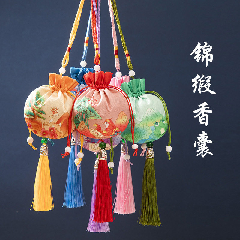 香包香囊小福袋端午节荷包袋锦囊汽车挂件胎发袋驱蚊香袋香囊空袋