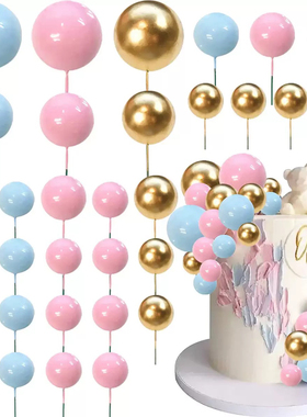 20个一包 cake faux ball 20pcs 蛋糕装饰球 圆球泡沫球烘焙蛋糕