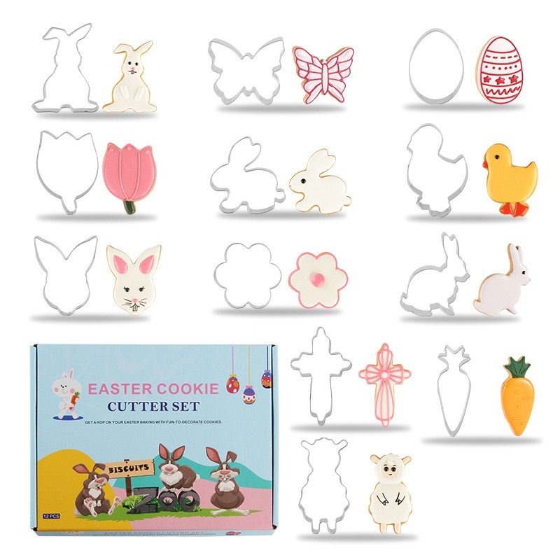 2026年复活节饼干套装烘焙工具胡萝卜兔子east cutter set