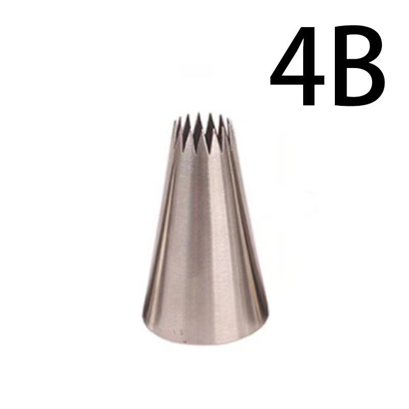 多齿中号裱花嘴不锈钢无缝曲奇