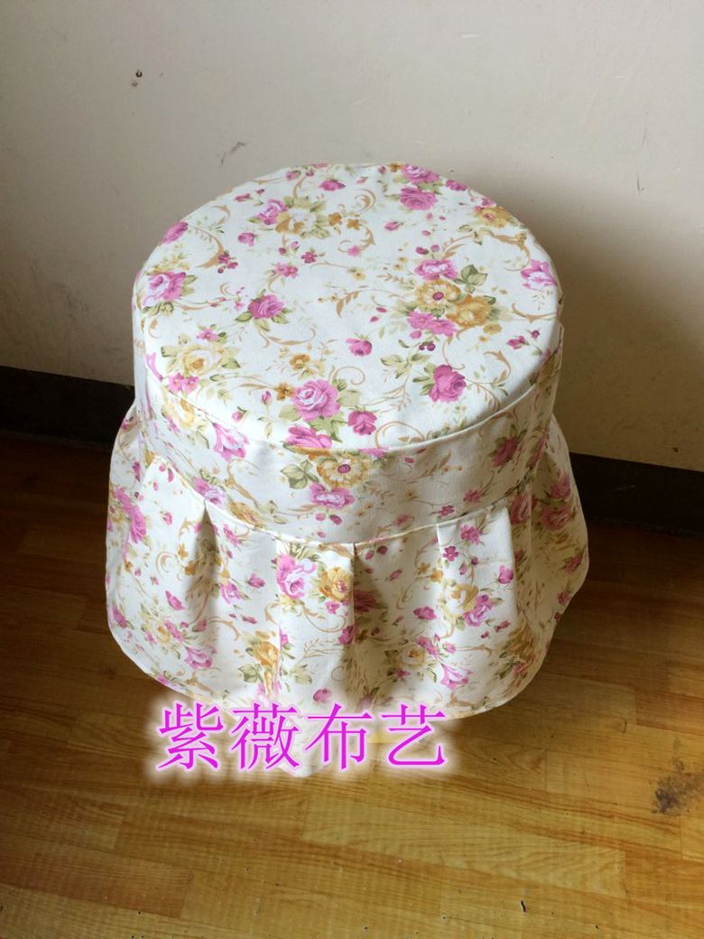 美甲板凳罩子圓形升降椅罩椅子套