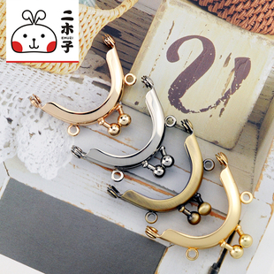 【送图纸】二木家 4cm半圆迷你无孔口金 手工diy娃用口金包配件