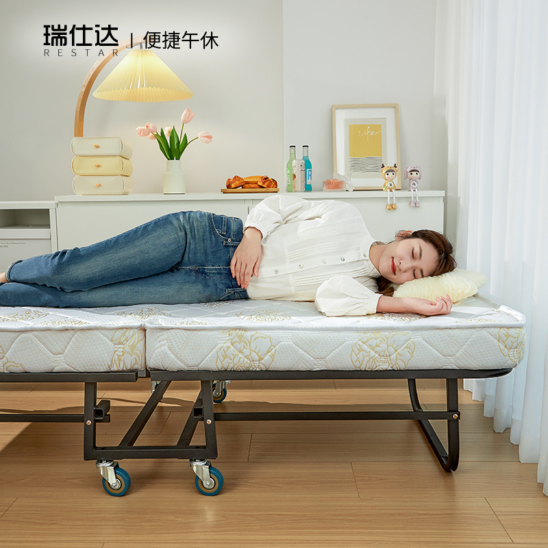瑞仕达折叠床家用单人午休午睡神器成人出租房宿舍酒店加床双人床