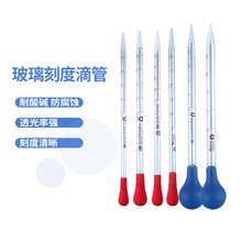 [胶头滴管]科研级实验室专用  加厚乳胶带刻度             初中·高中化学实验教学专用器材玻璃胶头滴管