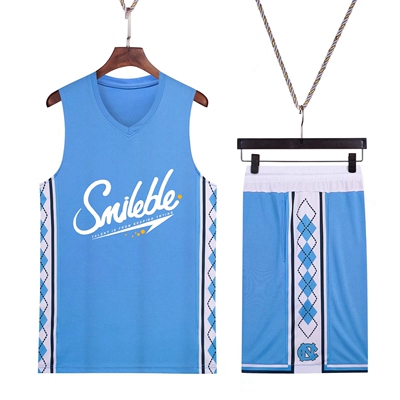 儿童篮球服套装美式北卡运动