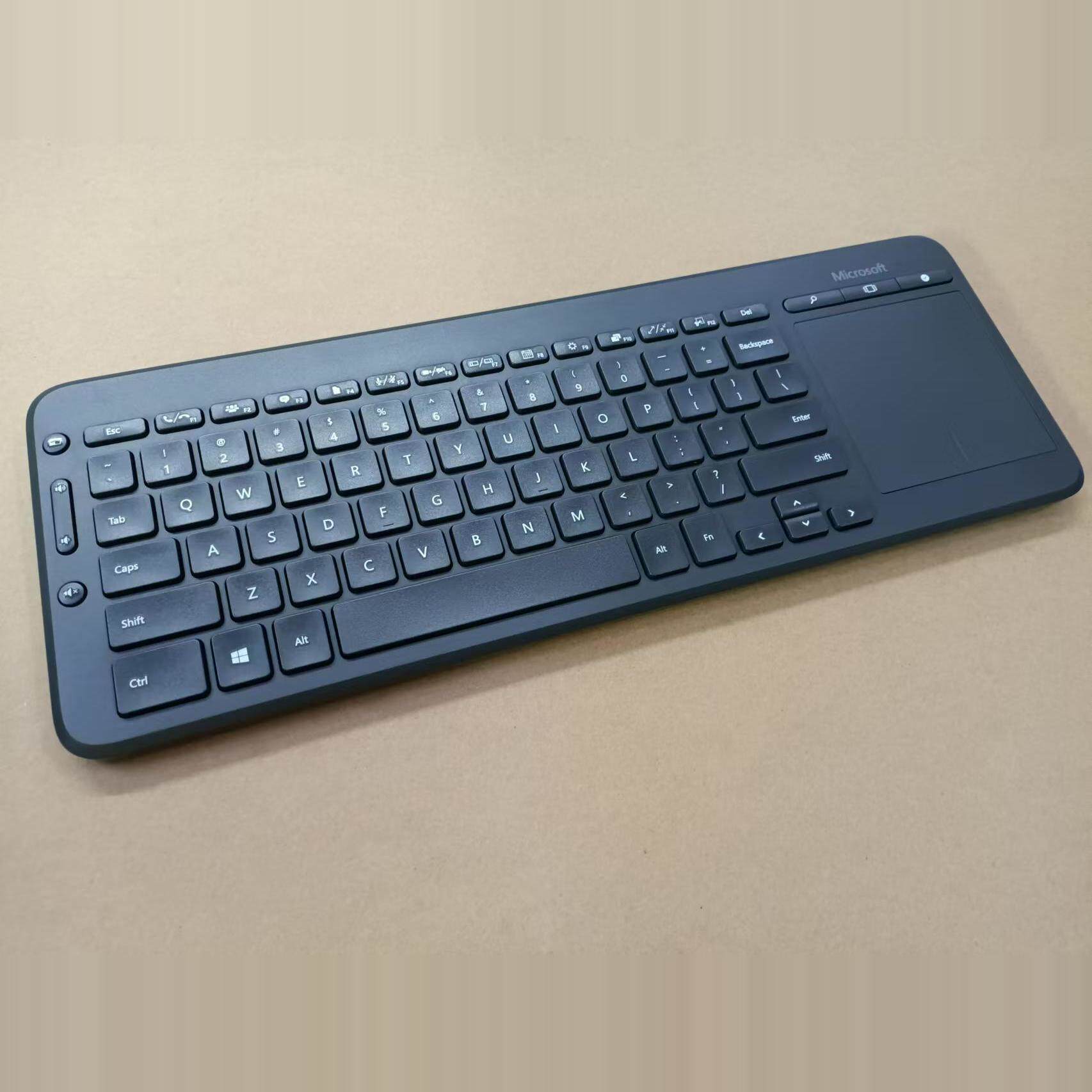 微软All-in-One Media Keyboard触控板一体键盘 HTPC客厅电视键盘