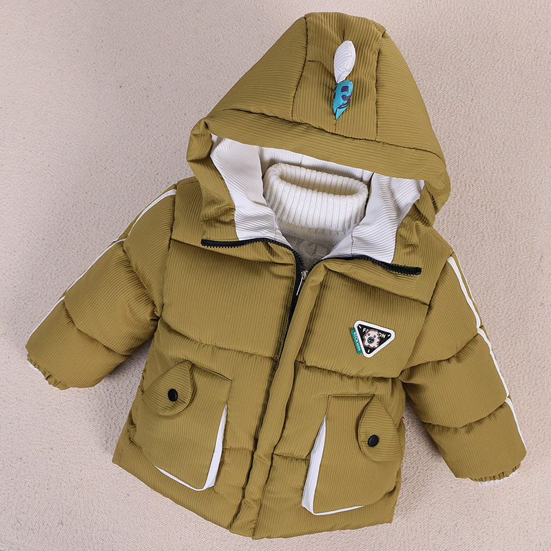 儿童棉衣外套2025新款男女宝宝冬装加厚保暖棉袄卡通洋气羽绒棉服