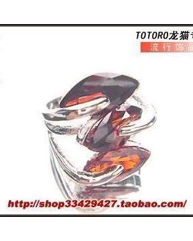 【SFULLBLOOM恋石情节女戒18KGP-法国设计香港泊来品】