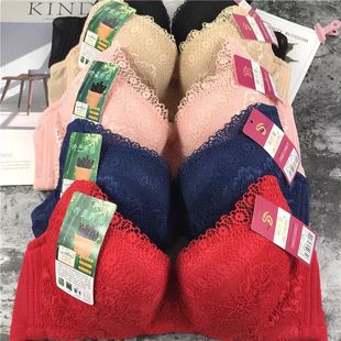 包邮 蝶时莺正品 811文胸竹炭纤维中模杯内衣上托聚拢调整型胸罩3件