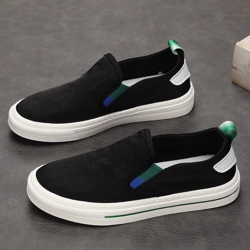 男鞋潮鞋2025新款夏季低帮透气百搭懒人一脚蹬男士休闲板鞋布鞋男,流行男鞋,帆布鞋,淘宝优惠券,粉丝福利购,淘宝优惠卷