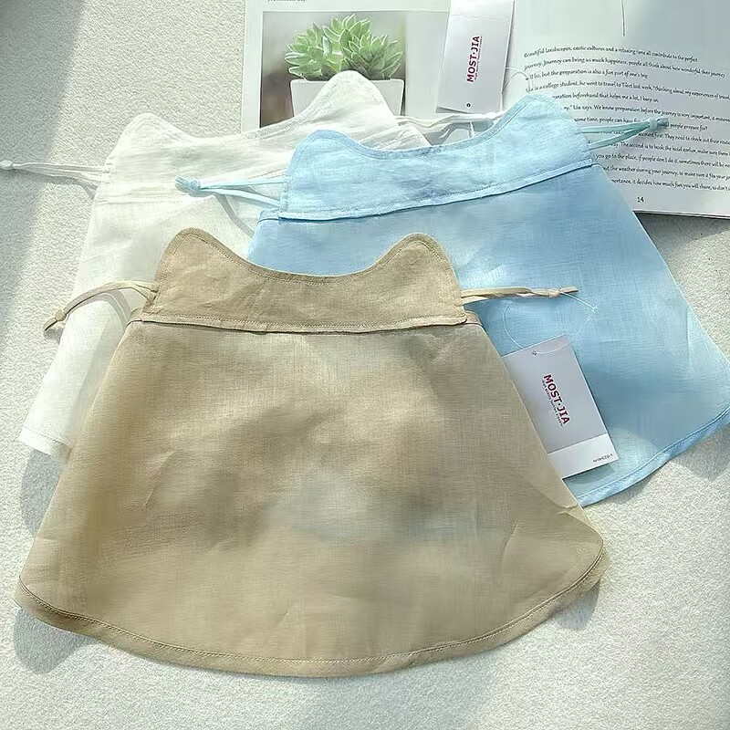 苎麻夏季半遮面女隐私防紫外除菌