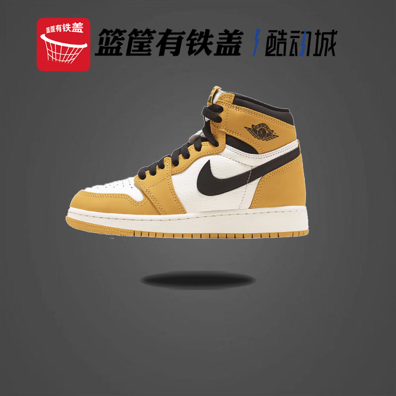Nike/Air Jordan 1 High OG AJ1黑黄高帮复古篮球鞋FD1437-701
