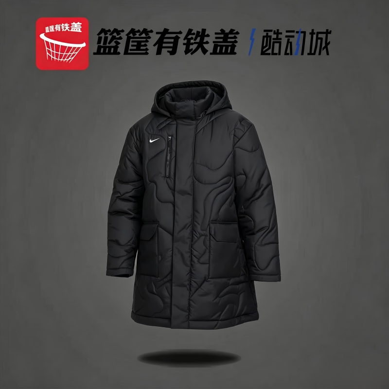 耐克男连帽加厚棉服保暖