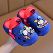 透气洞洞鞋 双色可爱卡通奥特曼男童女童洞洞鞋 休闲 新款 EVA夏季