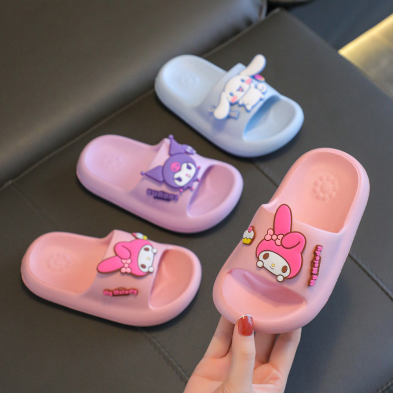 可爱卡通浴室洗澡库洛米大耳狗美乐蒂女童凉拖鞋室内防滑软底家居