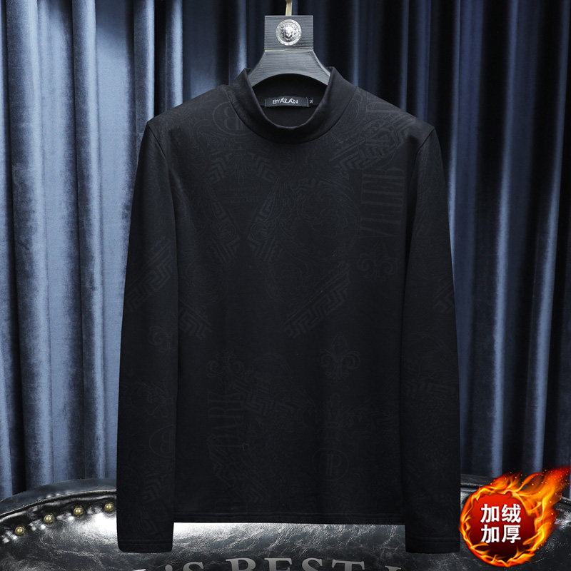 2025冬款男士纯棉中高领打底衫-电商D252-66215P95沙发,男装T恤,电商D252