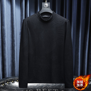 2025冬款男士纯棉中高领打底衫-电商D252-66215P95沙发图片