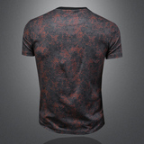 2026花色男士圆领短袖T恤-D252-2978P60镂空图，男装T恤，电商D252