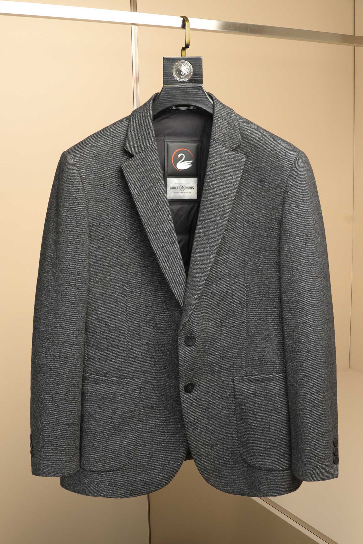2025冬款男士西服羽绒90白鸭绒-D252-8213P255挂拍,男装西服,电商D252