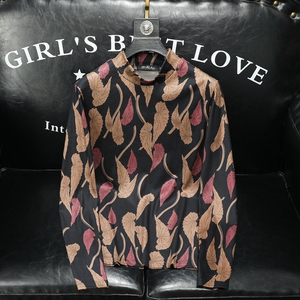 2025秋冬款花色中高领男士打底衫 电商D252 5548P80沙发图片
