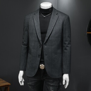 2025冬款男士西服羽绒90白鸭绒-D252-8211P255假模图片