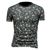 2026花色男士圆领短袖T恤-D252-2982P60镂空图，男装T恤，电商D252