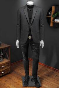 2025冬款男士西服羽绒90白鸭绒-D252-8212P255镂空图图片