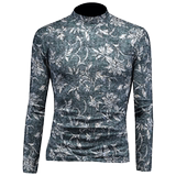 2025冬款男士花色中高领打底衫-电商D252-66216P80镂空图，男装T恤，电商D252