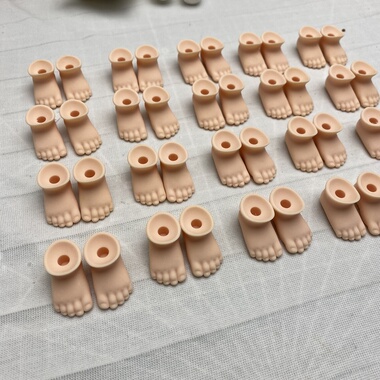 嘎子姐替换手脚玩偶手脚模型穿鞋定制脚小六脚随意搭配Zsiga