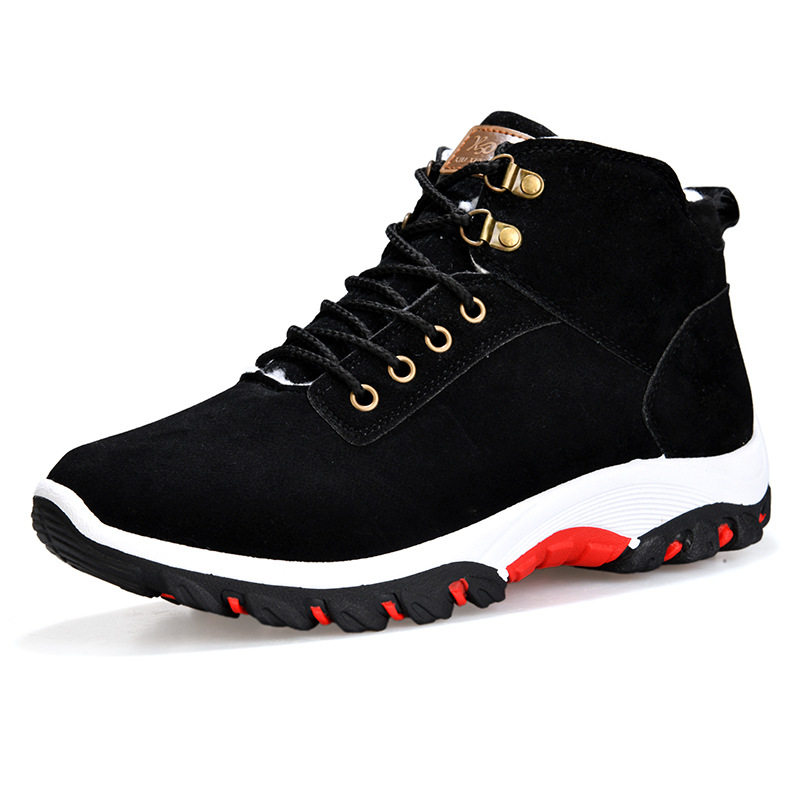 2024 NEW AUTUMN AND WINTER VELVET AND COTTON WARM HIGH-TOP SPORTS CASUAL COTTON SHOES MENS TREND VERSATILE SNOW BOOTS