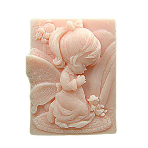 祈祷天使自制手工皂模具香皂模具肥皂模具食品级白色硅胶模具