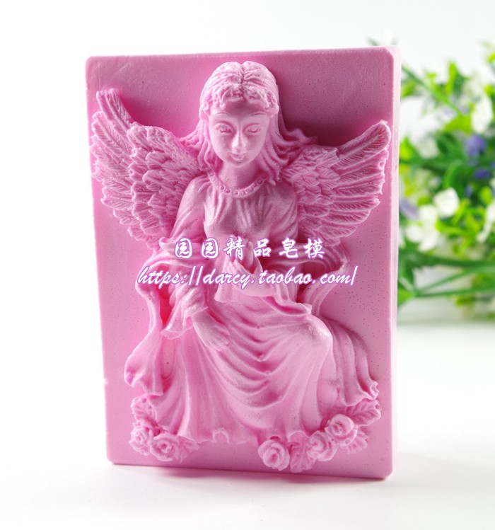 硅胶模具 手工皂工具/肥皂模子/DIY香皂模具 软皂模 天使YY296