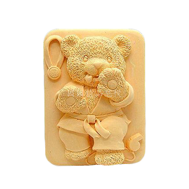 小熊自制手工皂制作材料工具皂基肥皂香皂母乳皂硅胶模具软模子