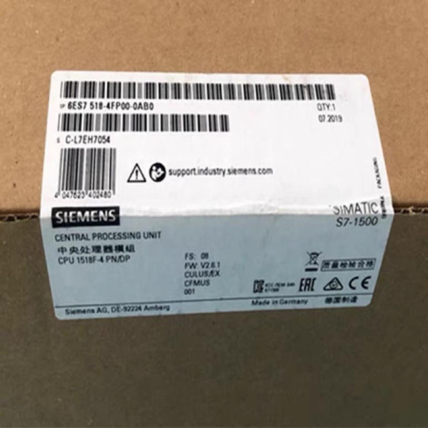 6ES7518-4FP00-0AB0 CPU1518F-4PN中央处理器6ES75184FP000AB0议