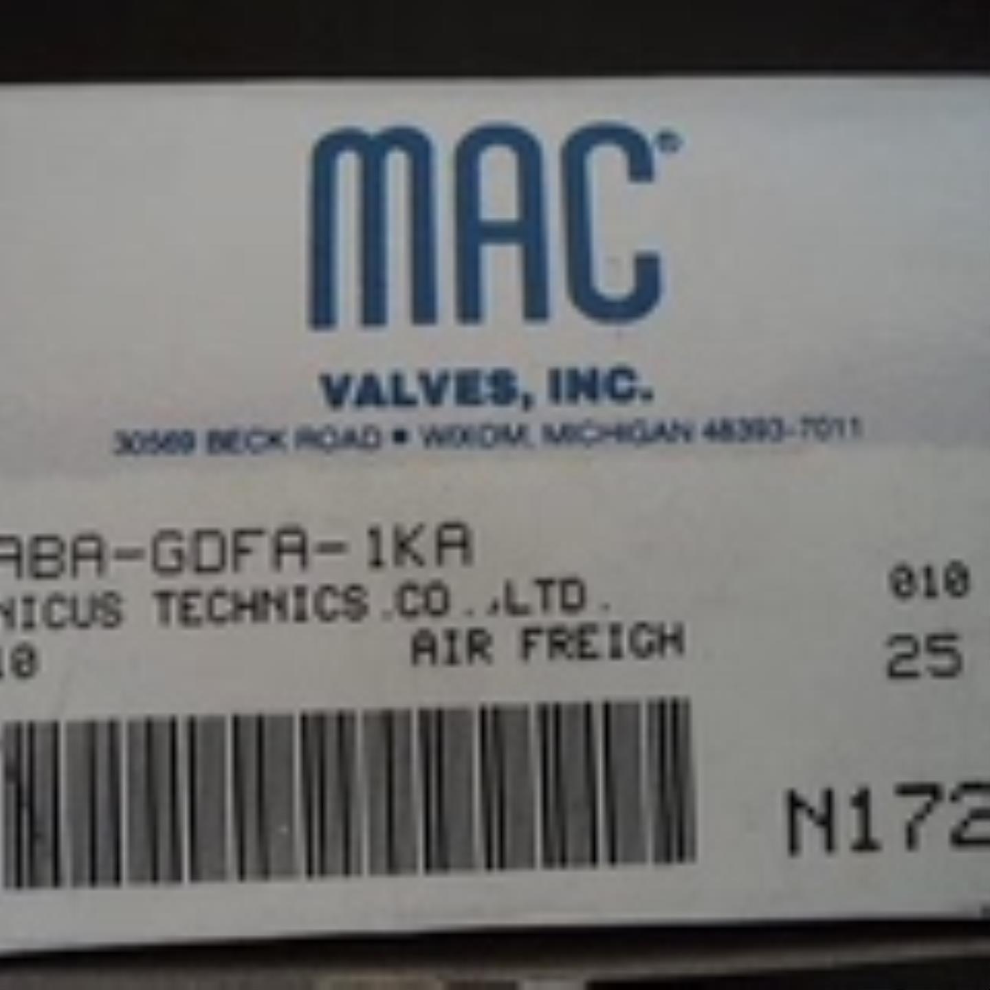 正品包邮美国MAC电磁阀  44C-ABA-GDFA-1KA44C-ABA-GDFA-1BC
