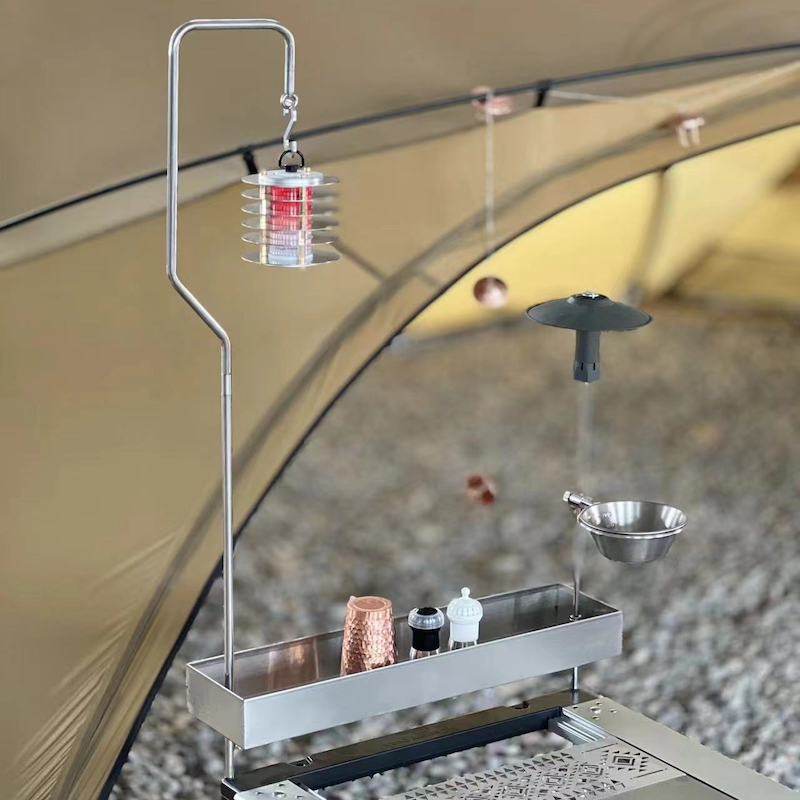 诧祭户外IGT桌面灯杆gz38e灯罩露营不锈钢弧形黑化便携灯挂杆灯架,户外/登山/野营/旅行用品,户外灯架,淘宝优惠券,粉丝福利购,淘宝优惠卷