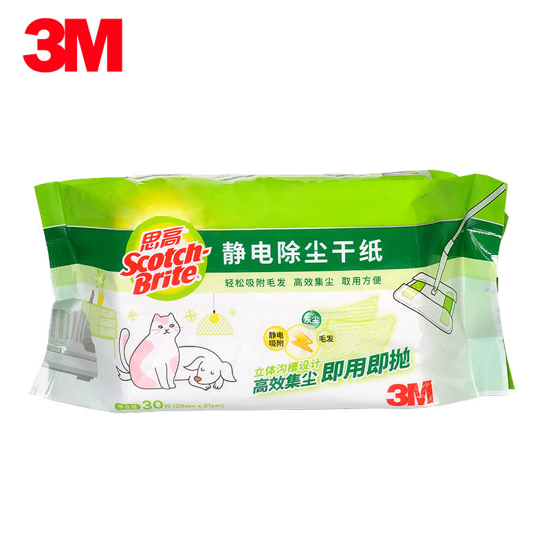 3M思高可抛式静电除尘纸替换装