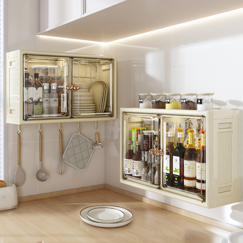 新款厨房免打孔置物柜