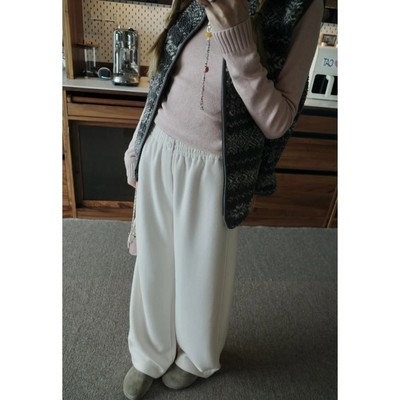 蘑糯糯草莓粉/奶油白/雾棕毛卫裤