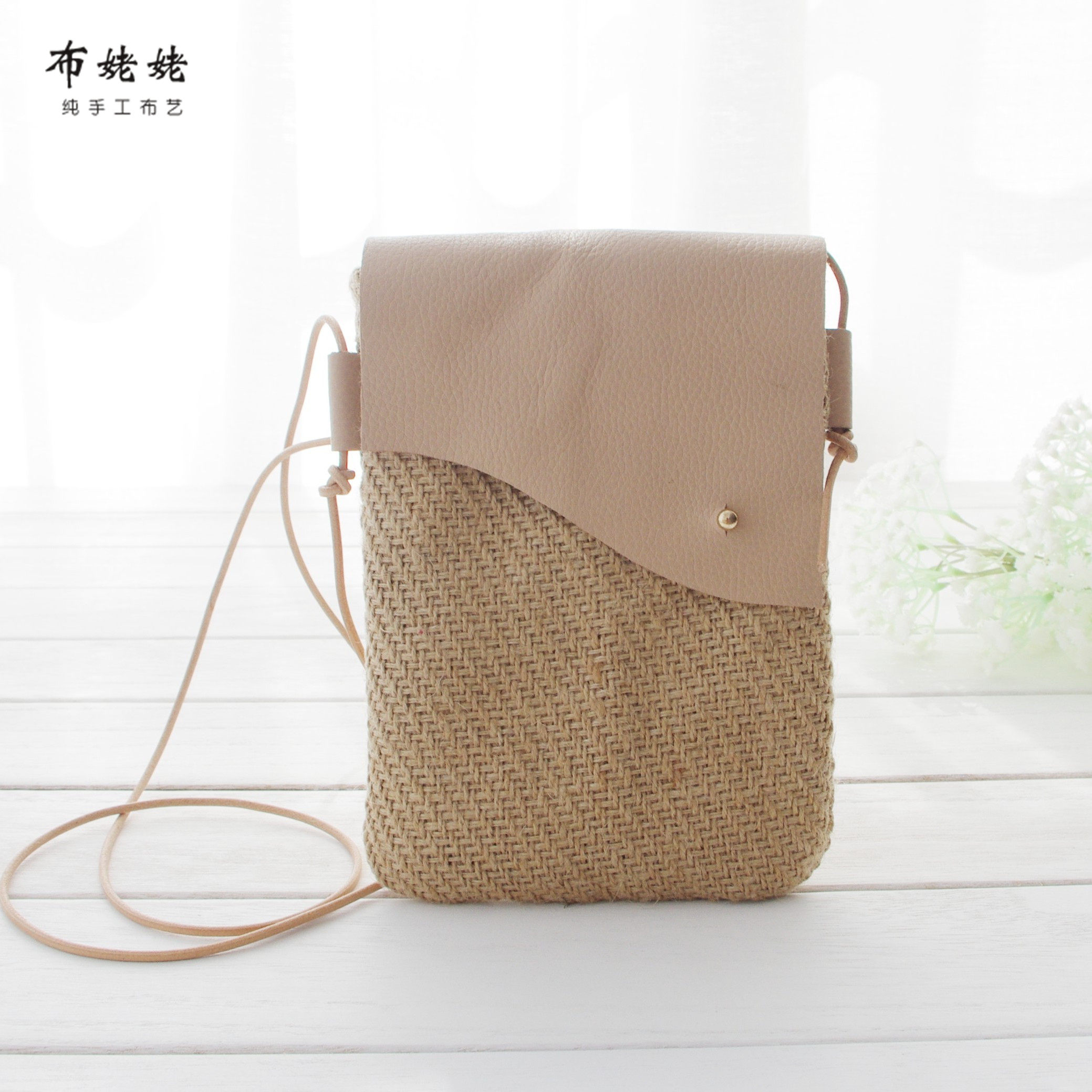 凡行原创斜跨手机包复古黄麻纯手工布包文艺小清新斜挎迷你小包|ruв категории Сумки, телефон пакет - от Buy2taobao.com для оказания профессиональной услуги покупки агента Taobao