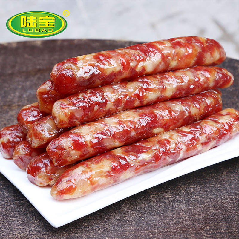 陆宝腊肠广式陆川土猪香肠广西特产玉林农家腊肉微甜广东广味500g