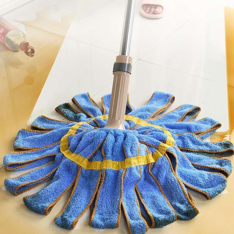 自拧水家用毛巾拖把免手洗水拖懒人墩布不锈钢挤水地拖布干湿两用