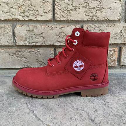 菱格限定直邮Timberland添柏岚6 寸premium户外休闲防水女中国红