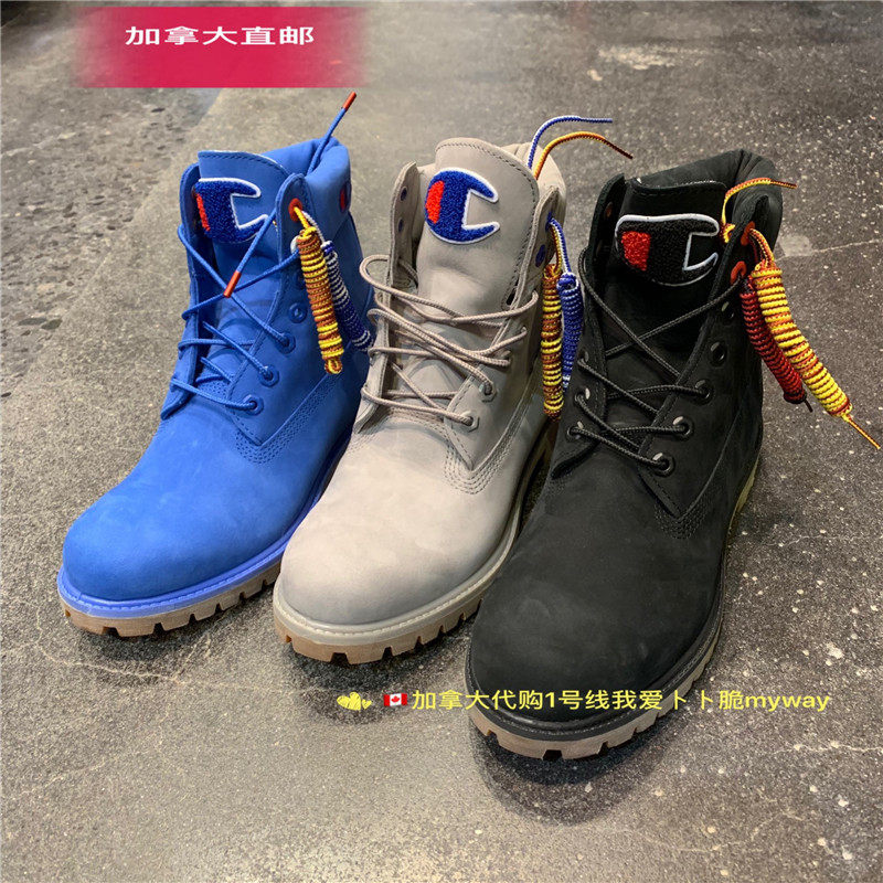 加拿大代购Timberland添柏岚踢不烂冠军联名高帮靴防水防滑男鞋靴