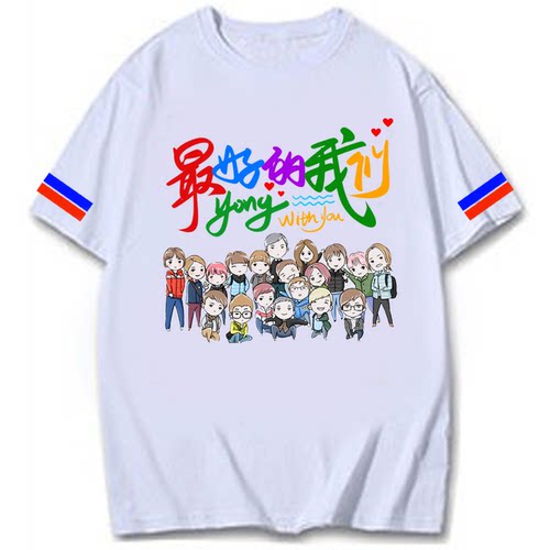 纯棉圆领短袖中小学生毕业班衣服