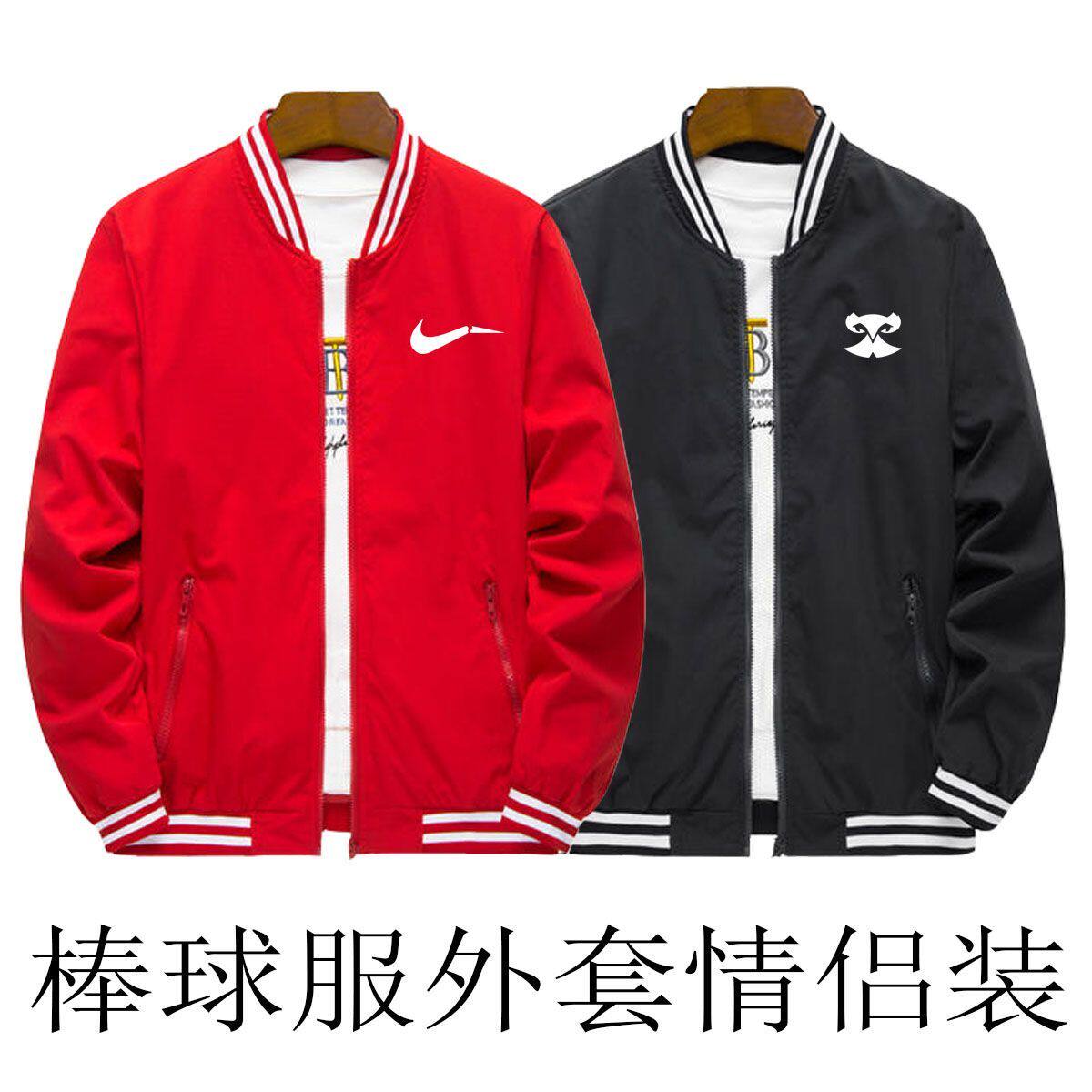 春秋情侣装棒球服夹克