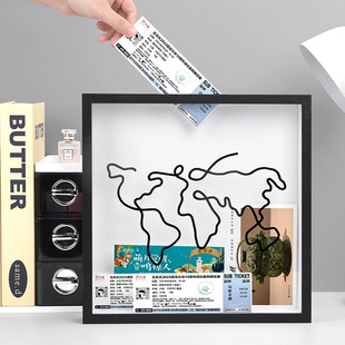 票根收集相框旅行票根相框票根收纳相框机票相框票据收纳相框纪念