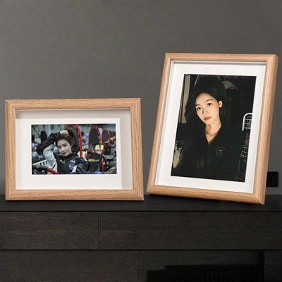 北欧创意相框空框带玻璃情侣相框定制照片冲印加相框摆台高级感